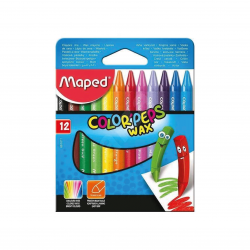 Lápis de Cera Maped 12 cores